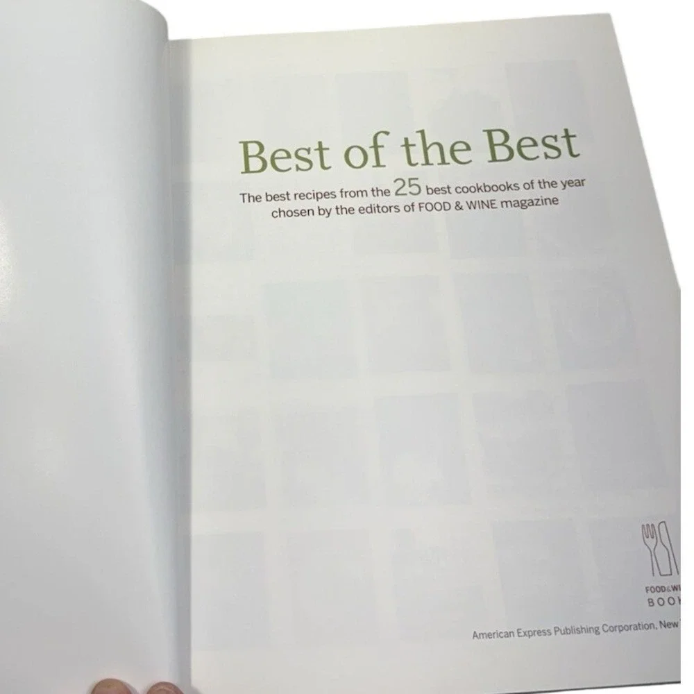 Food &Wine Best of the Best Vol 8 Cookbook Hardcover 2005 Bourdain Garten Oliver